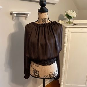 Michael Kors off the Shoulder Silk Top